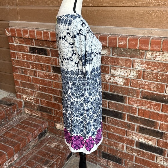 Eliza J Medallion Print Shift Dress Women's Size 2 - Picture 5 of 9